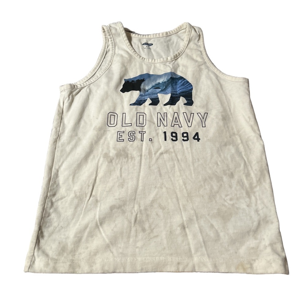 Free with any Purchase - Old Navy Boys White Tank Top Size Medium (Size 8)